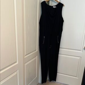 Calvin Klein Navy Blue Sleeveless Jumpsuit 3X